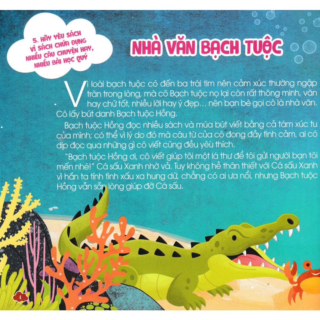 bộ nuôi dưỡng tâm hồn trẻ thơ - tập 4: nhà văn bạch tuộc (dành cho trẻ từ 3 đến 6 tuổi) - Ảnh 7