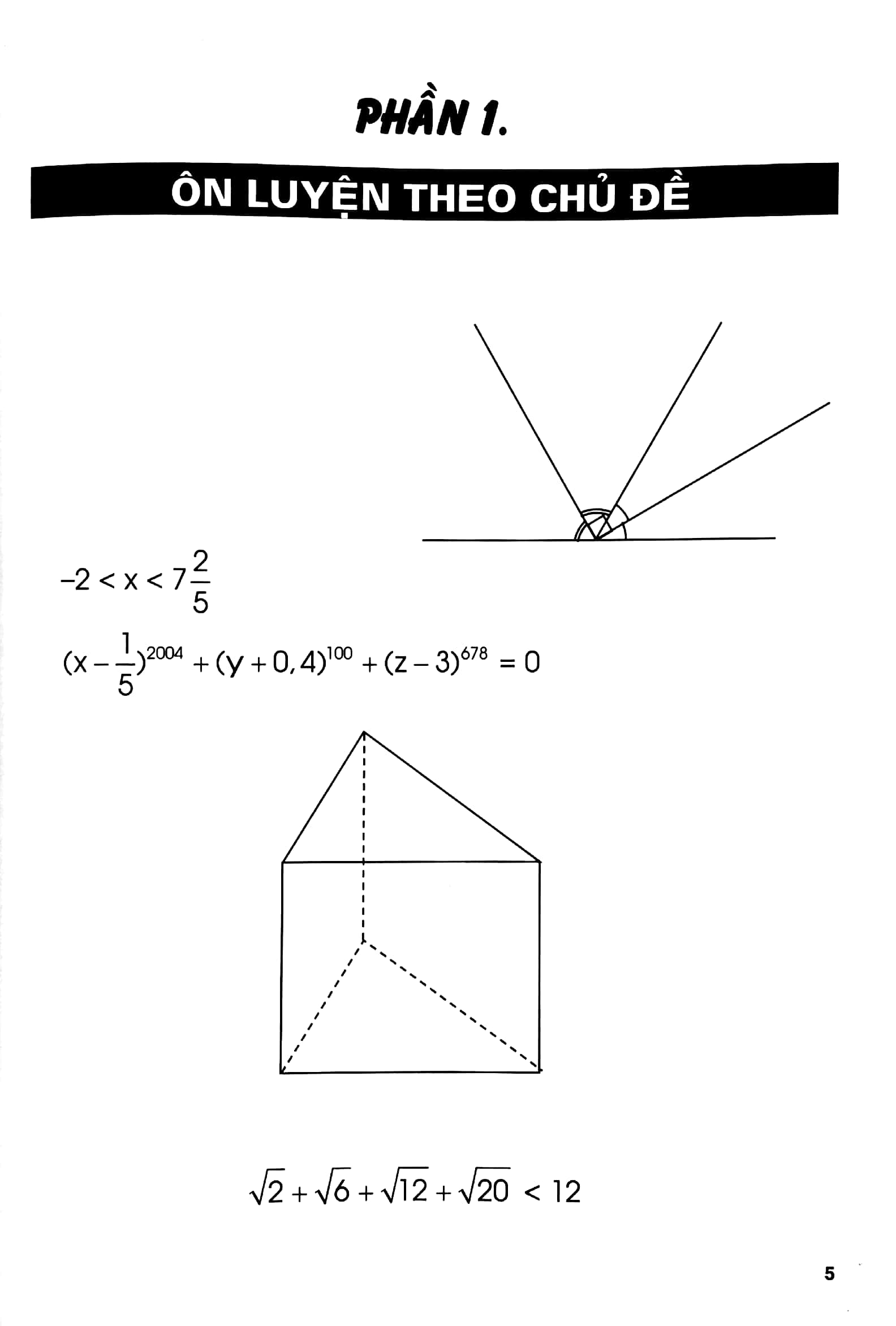 bộ ôn tập - kiểm tra nâng cao và phát triển năng lực toán 7 - tập 1 - Ảnh 5