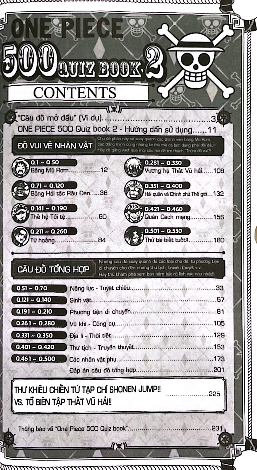 bộ one piece - 500 quiz book - get or lost challenge wanted - tập 2 - Ảnh 3
