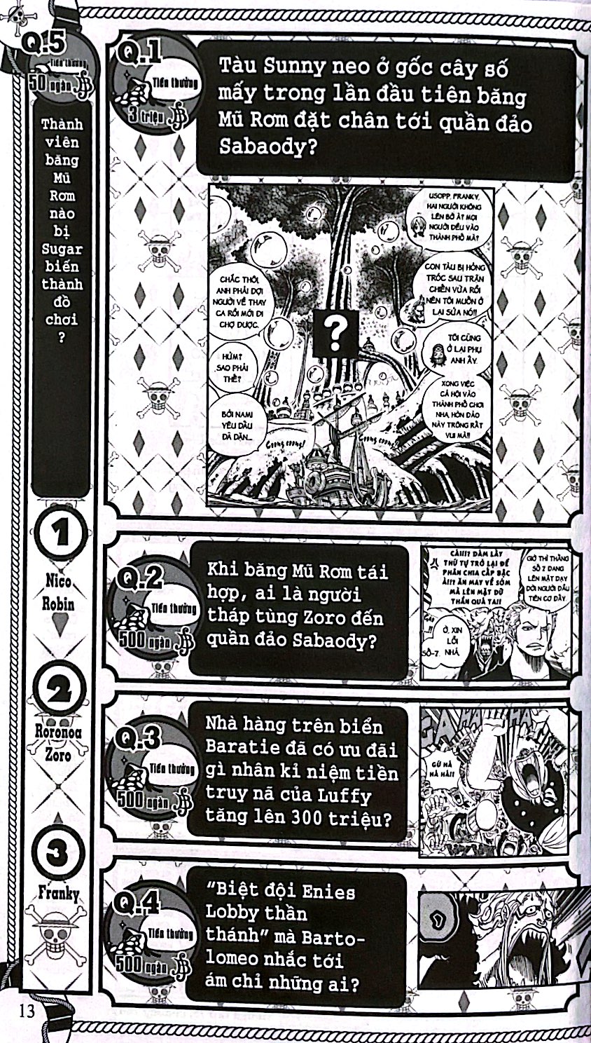 bộ one piece - 500 quiz book - get or lost challenge wanted - tập 2 - Ảnh 5