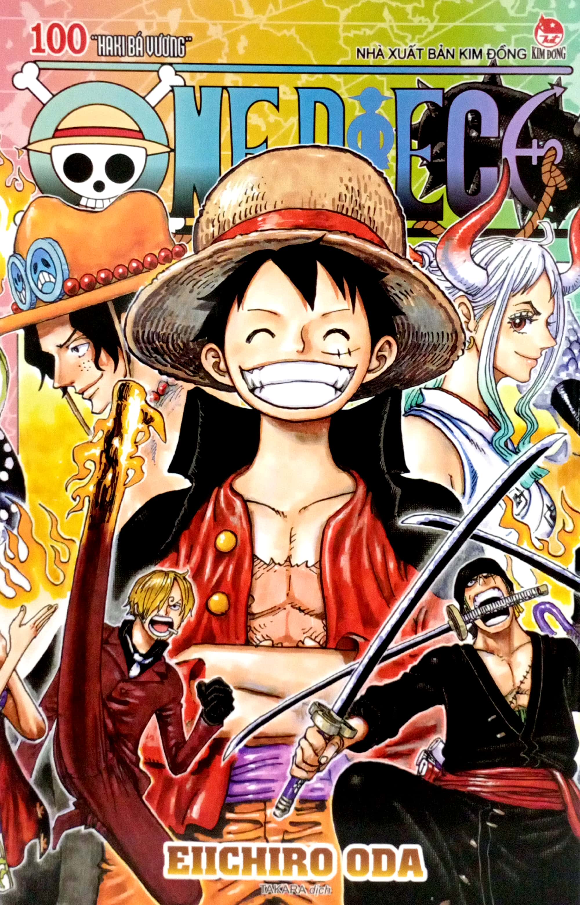 bộ one piece - tập 100 - haki bá vương - bản bìa áo - Ảnh 3