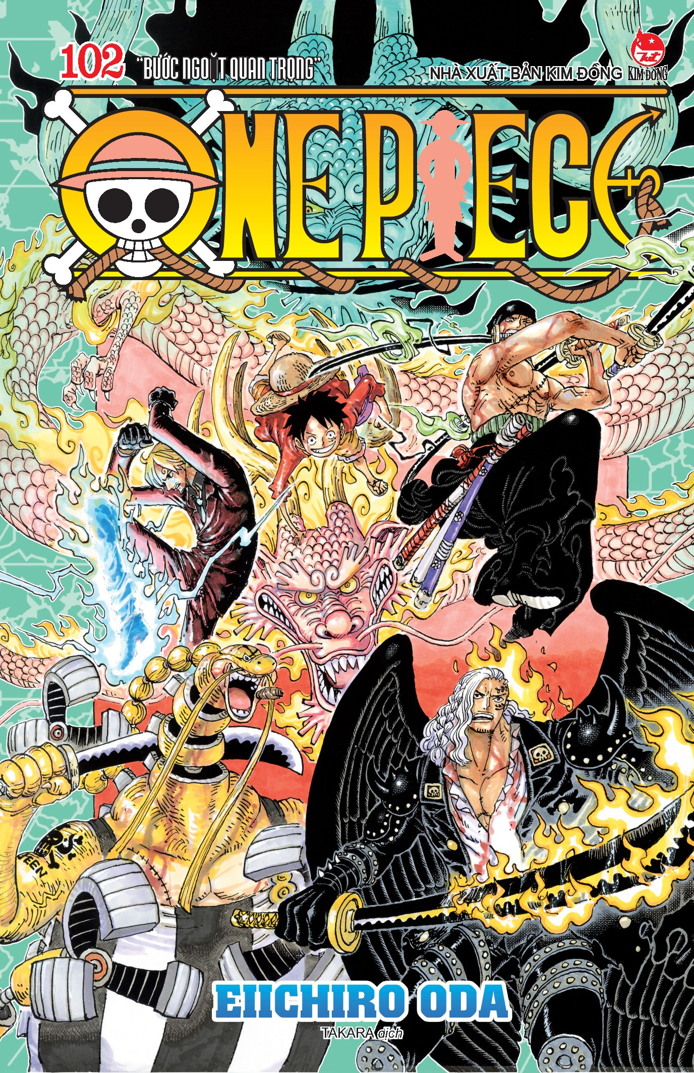 Bộ One Piece - Tập 102 - Bước Ngoặt Quan Trọng - Bản Bìa Áo - Ảnh 2