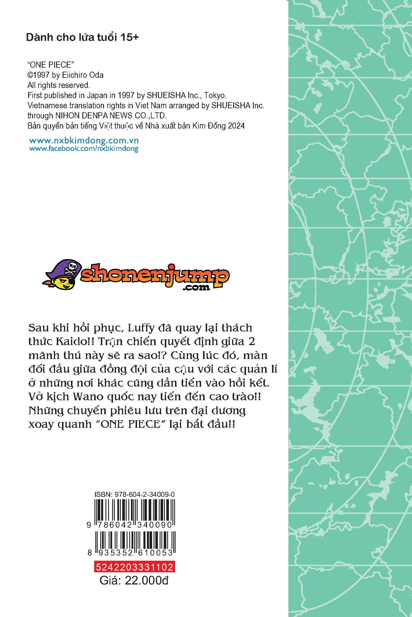 Bộ One Piece - Tập 102 - Bước Ngoặt Quan Trọng - Bản Bìa Gập - Ảnh 3