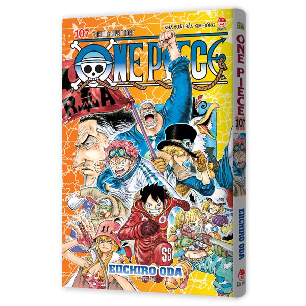 Bộ One Piece - Tập 107 - “Anh Hùng Huyền Thoại” - Bản Bìa Áo