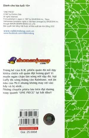 bộ one piece - tập 19 - phản loạn (tái bản 2022) - Ảnh 7