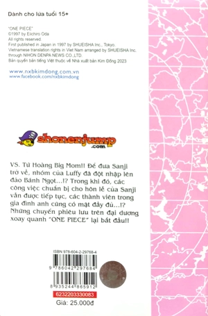 bộ one piece - tập 83 - hải tặc - tứ hoàng charlotte linlin (tái bản 2022) - Ảnh 7