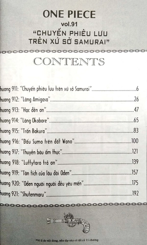 bộ one piece - tập 91 - chuyến phiêu lưu trên xứ sở samurai (tái bản 2022) - Ảnh 4