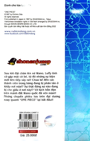 bộ one piece - tập 91 - chuyến phiêu lưu trên xứ sở samurai (tái bản 2022) - Ảnh 7