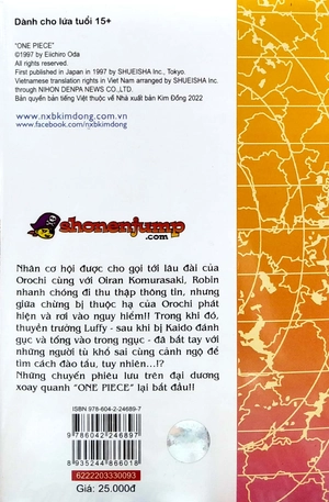 bộ one piece - tập 93 - nhân vật tiếng tăm của làng ebisu (tái bản 2022) - Ảnh 8