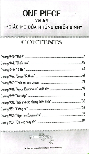 bộ one piece - tập 94 - "giấc mơ của những chiến binh" (tái bản 2022) - Ảnh 3
