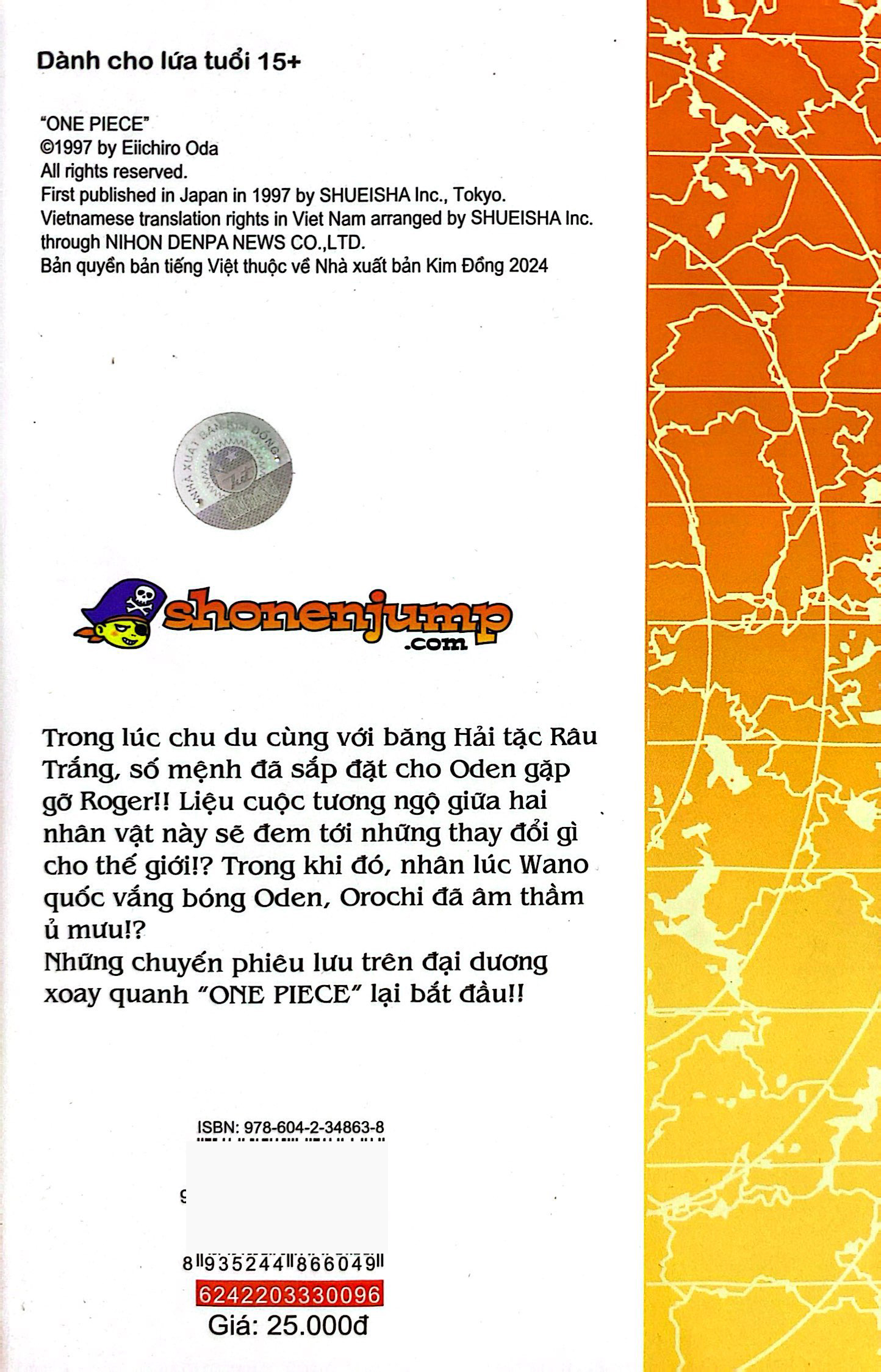 Bo
						
										
										One Piece - Tap 96 - Oden Sinh Ra La De Nau Soi - Ban Bia Ao (Tai Ban 2022) - Ảnh 8