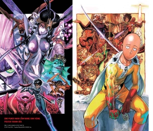bộ one-punch man - cẩm nang anh hùng - tặng kèm sticker, tranh màu + bookmark pvc - Ảnh 2