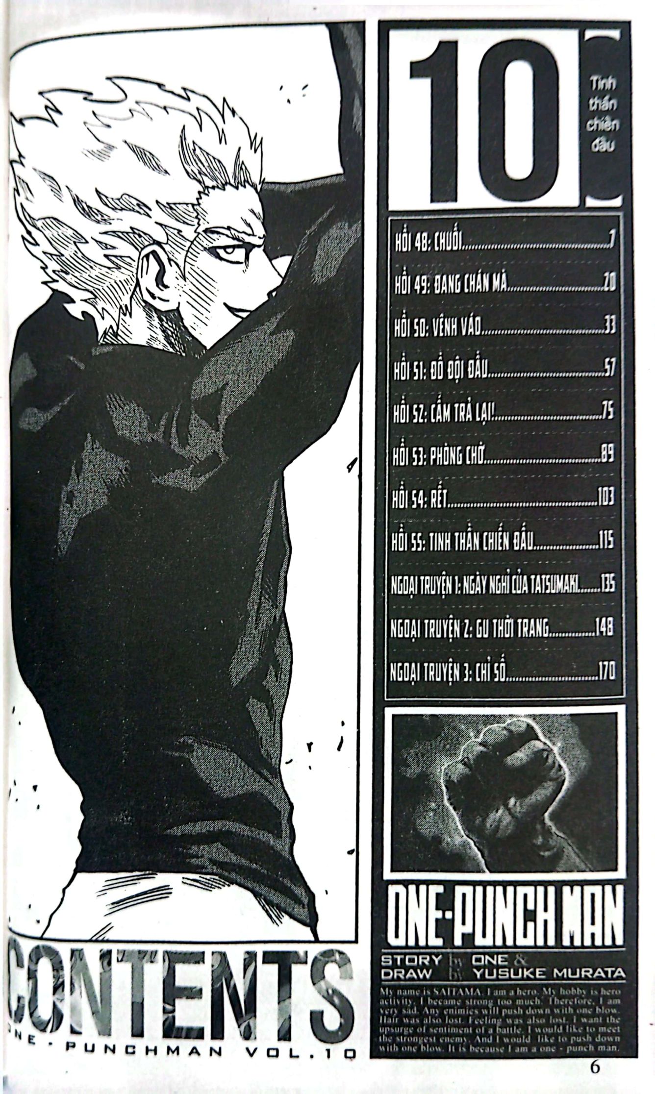 bộ one-punch man - tập 10 - tinh thần chiến đấu (tái bản 2022) - Ảnh 5