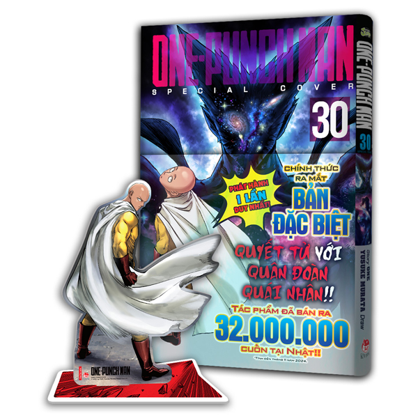 Bộ One-Punch Man - Tập 30 - Chướng Ngại Lớn Nhất - Bản Đặc Biệt - Tặng Kèm Bìa Áo PVC + Standee Acrylic