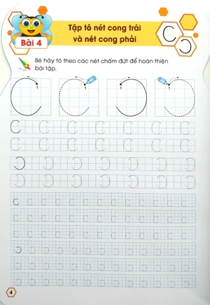 bộ ong con chăm chỉ - tập tô chữ - tập 1 - Ảnh 6