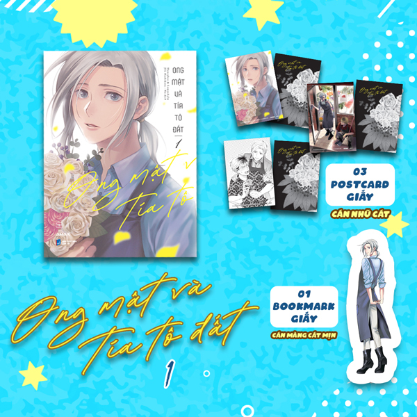 Bộ Ong Mật Và Tía Tô Đất - Tập 1 - Tặng Kèm 1 Bookmark Bế Hình + 3 Postcard Hai Mặt