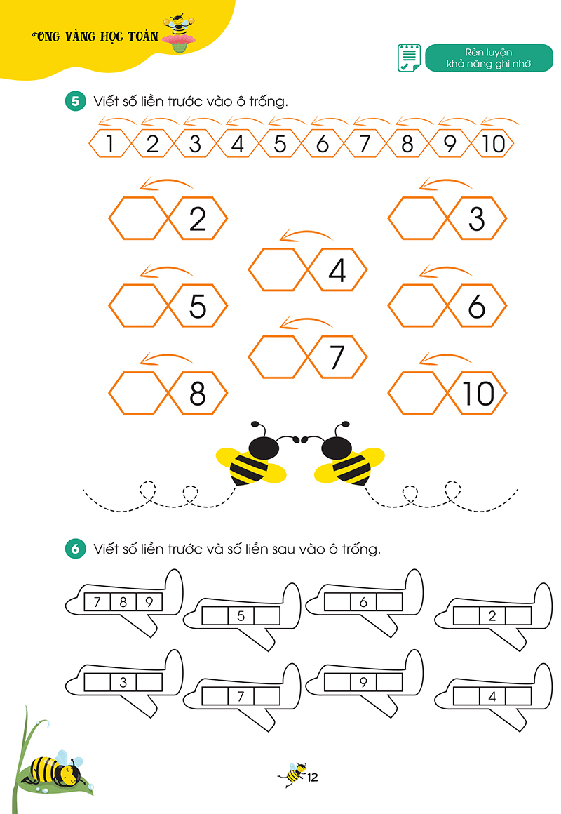 bộ ong vàng học toán dành cho trẻ 4-6 tuổi - tập 3 - Ảnh 10