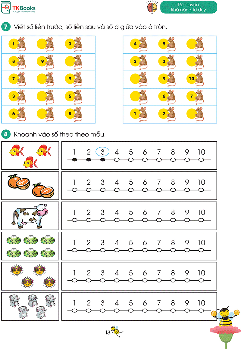 bộ ong vàng học toán dành cho trẻ 4-6 tuổi - tập 3 - Ảnh 11