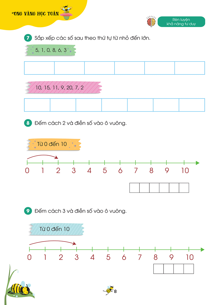 bộ ong vàng học toán dành cho trẻ 4-6 tuổi - tập 3 - Ảnh 6