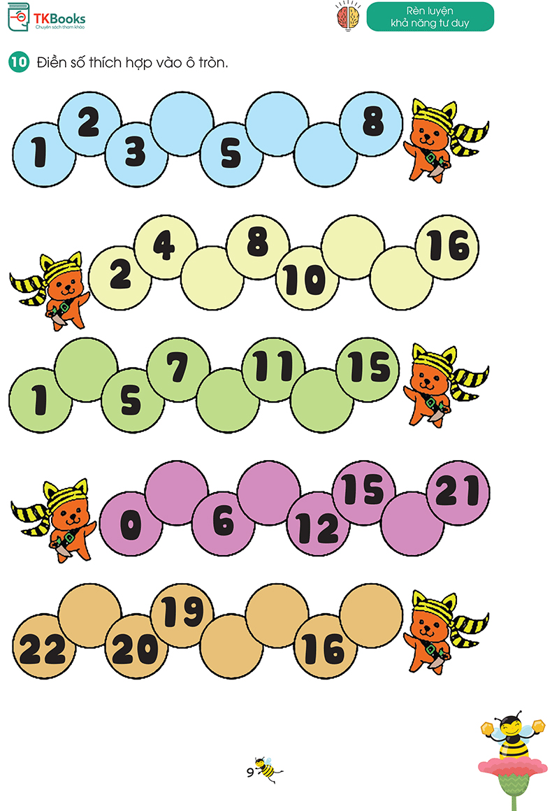 bộ ong vàng học toán dành cho trẻ 4-6 tuổi - tập 3 - Ảnh 7