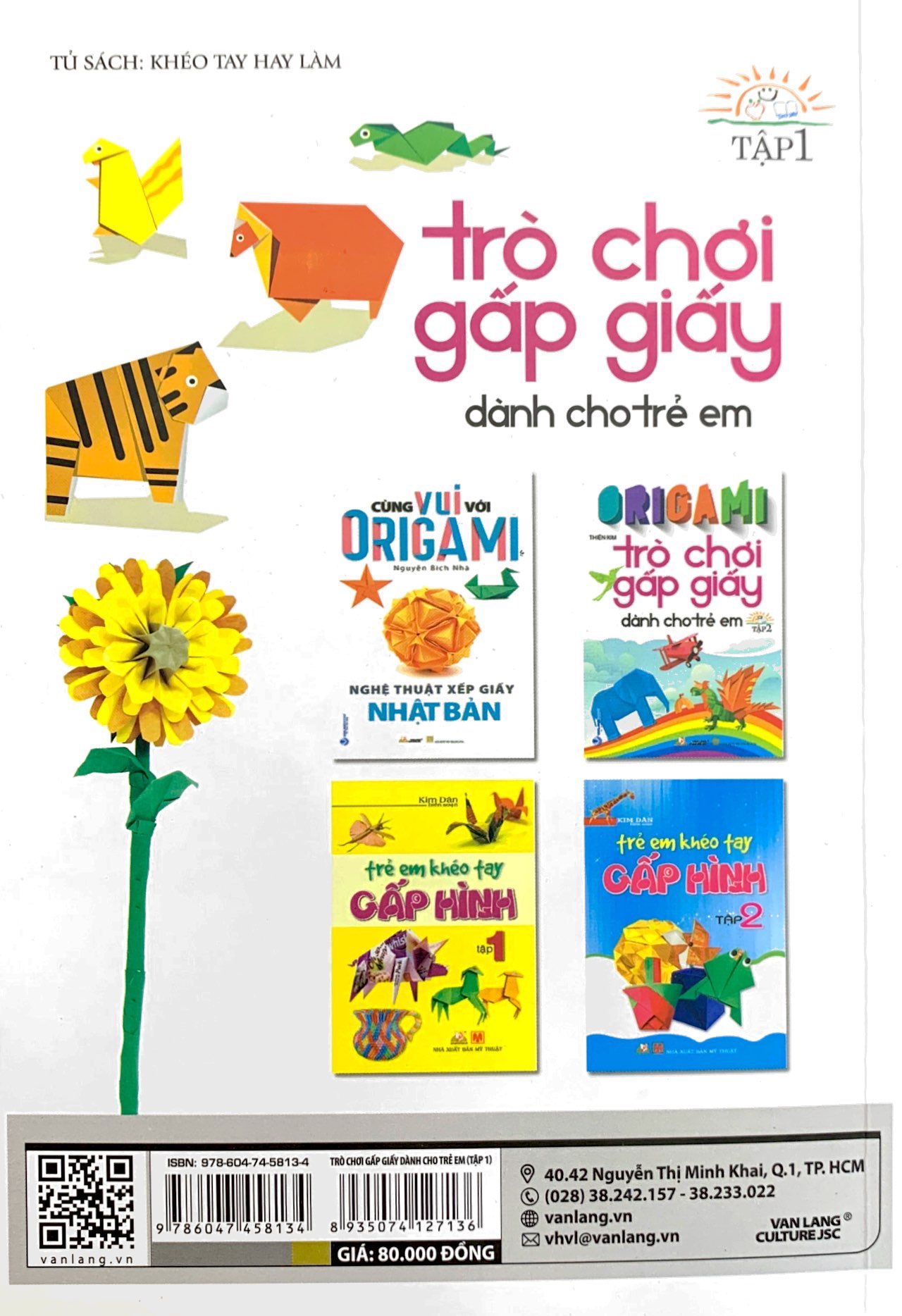 bộ origami trò chơi gấp giấy dành cho trẻ em - tập 1 (tái bản 2023) - Ảnh 8