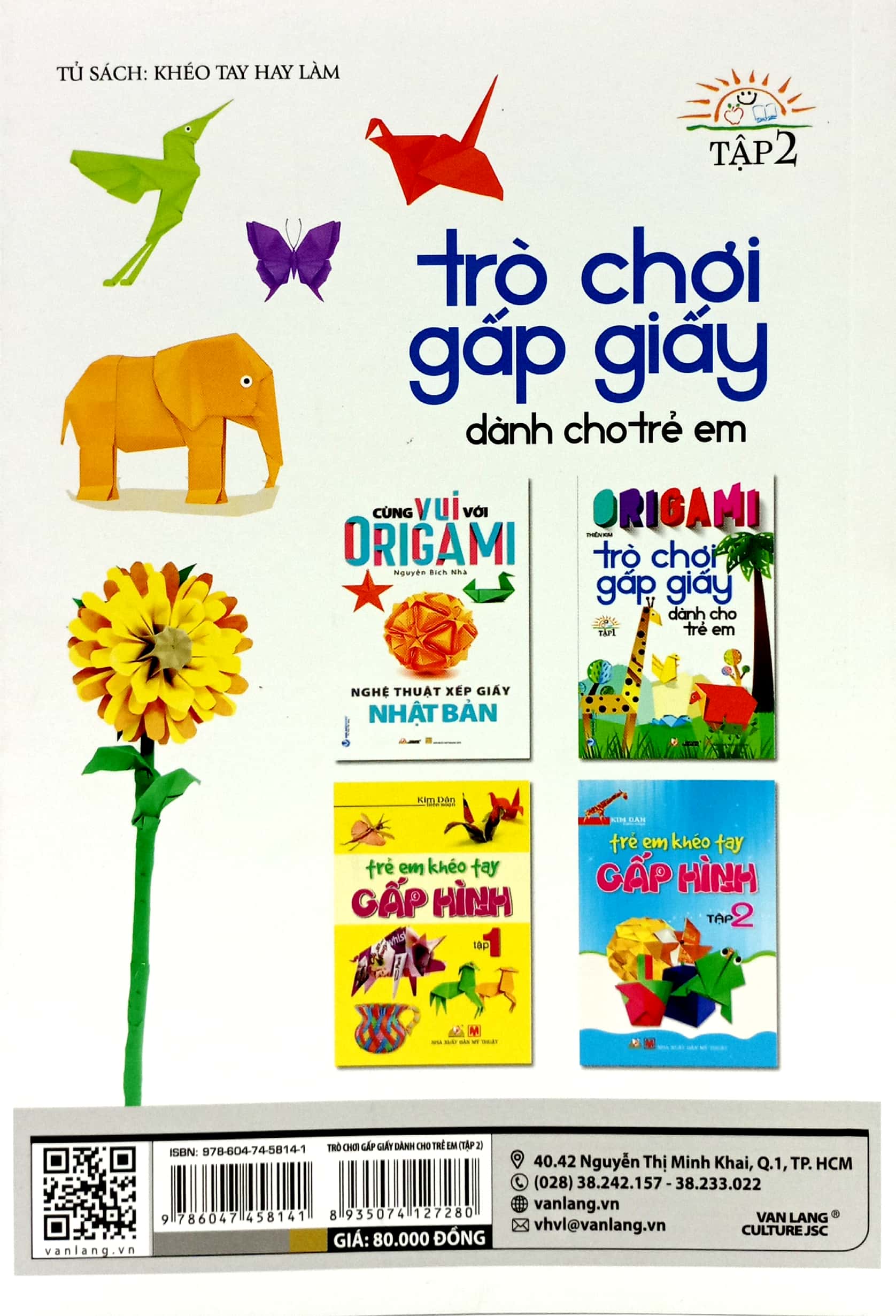bộ origami trò chơi gấp giấy dành cho trẻ em - tập 2 (tái bản 2023) - Ảnh 6