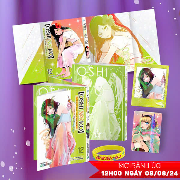 Bộ Oshi No Ko - Dưới Ánh Hào Quang - Tập 12 - Bản Đặc Biệt - Tặng Kèm Bìa Đặc Biệt Hai Mặt + Oshi No Card + Card Idol + Vòng Tay Idol