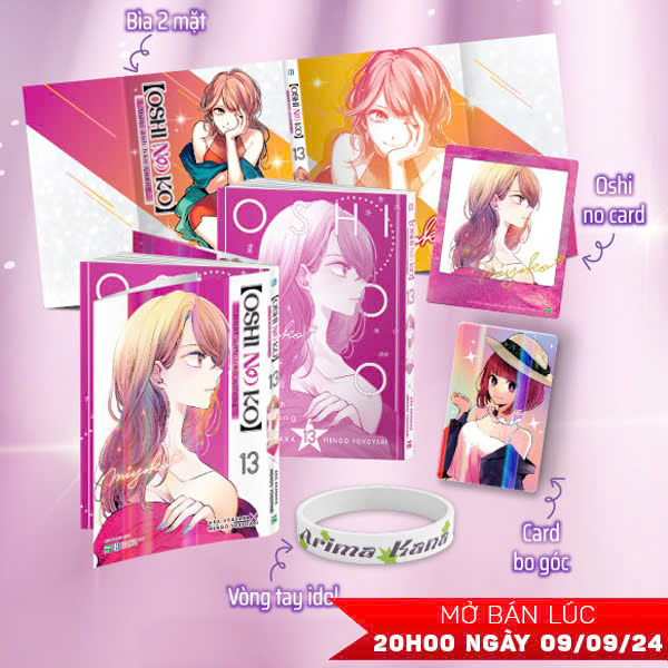 Bộ Oshi No Ko - Dưới Ánh Hào Quang - Tập 13 - Bản Đặc Biệt - Tặng Kèm Bìa Đặc Biệt Hai Mặt + Oshi No Card + Card Idol + Vòng Tay Idol
