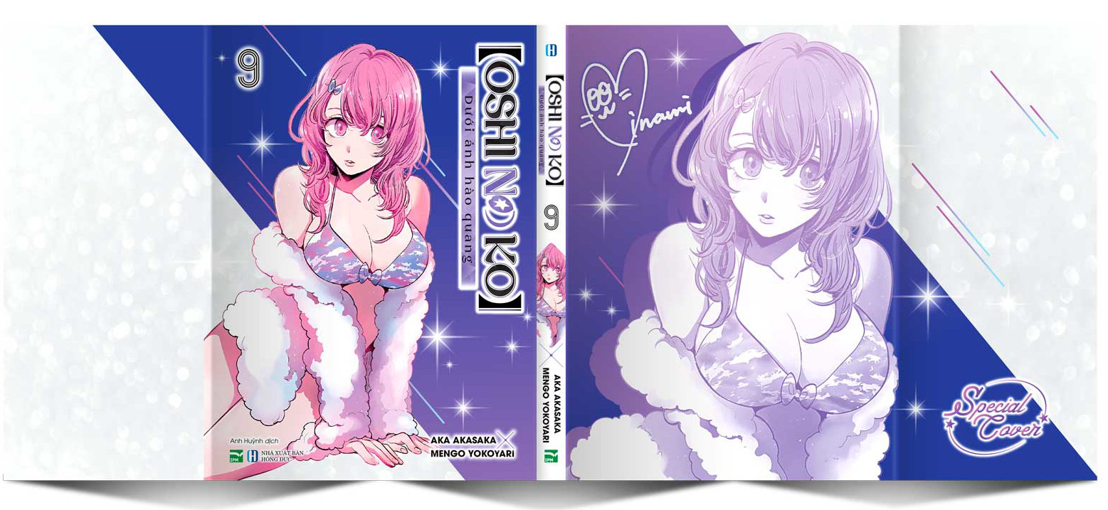 bộ oshi no ko - dưới ánh hào quang - tập 9 - bản đặc biệt - tặng kèm bìa đặc biệt hai mặt + oshi no card + oshikishi - Ảnh 3