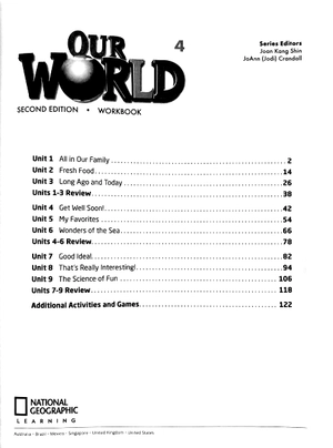 bộ our world 2nd edition american english 4 workbook - Ảnh 3