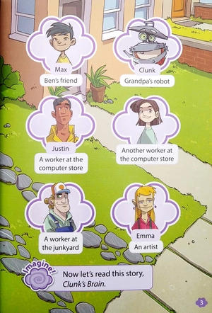 bộ oxford read and imagine level 4: clunk's brain - Ảnh 5