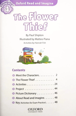 bộ oxford read and imagine level 4: the flower thief - Ảnh 3