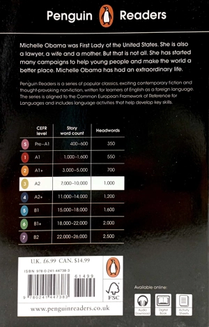 bộ penguin reader level 3: the extraordinary life of michelle obama - Ảnh 6