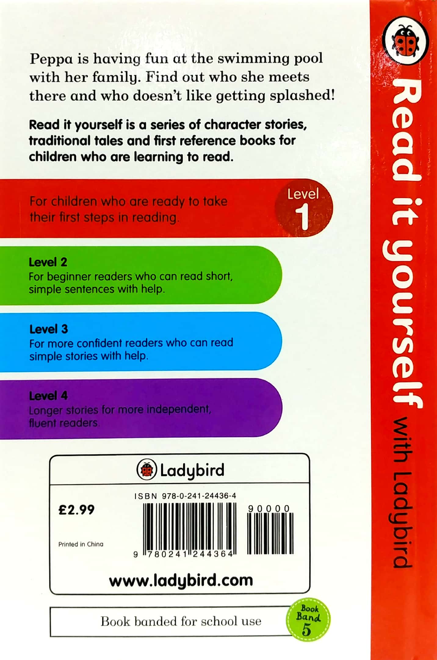 bộ peppa pig: going swimming hb – read it yourself with ladybird level 1 - Ảnh 7