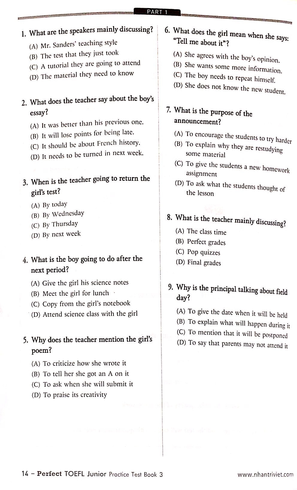 bộ perfect toelf junior_practice test_book 3 (+cd) - Ảnh 11