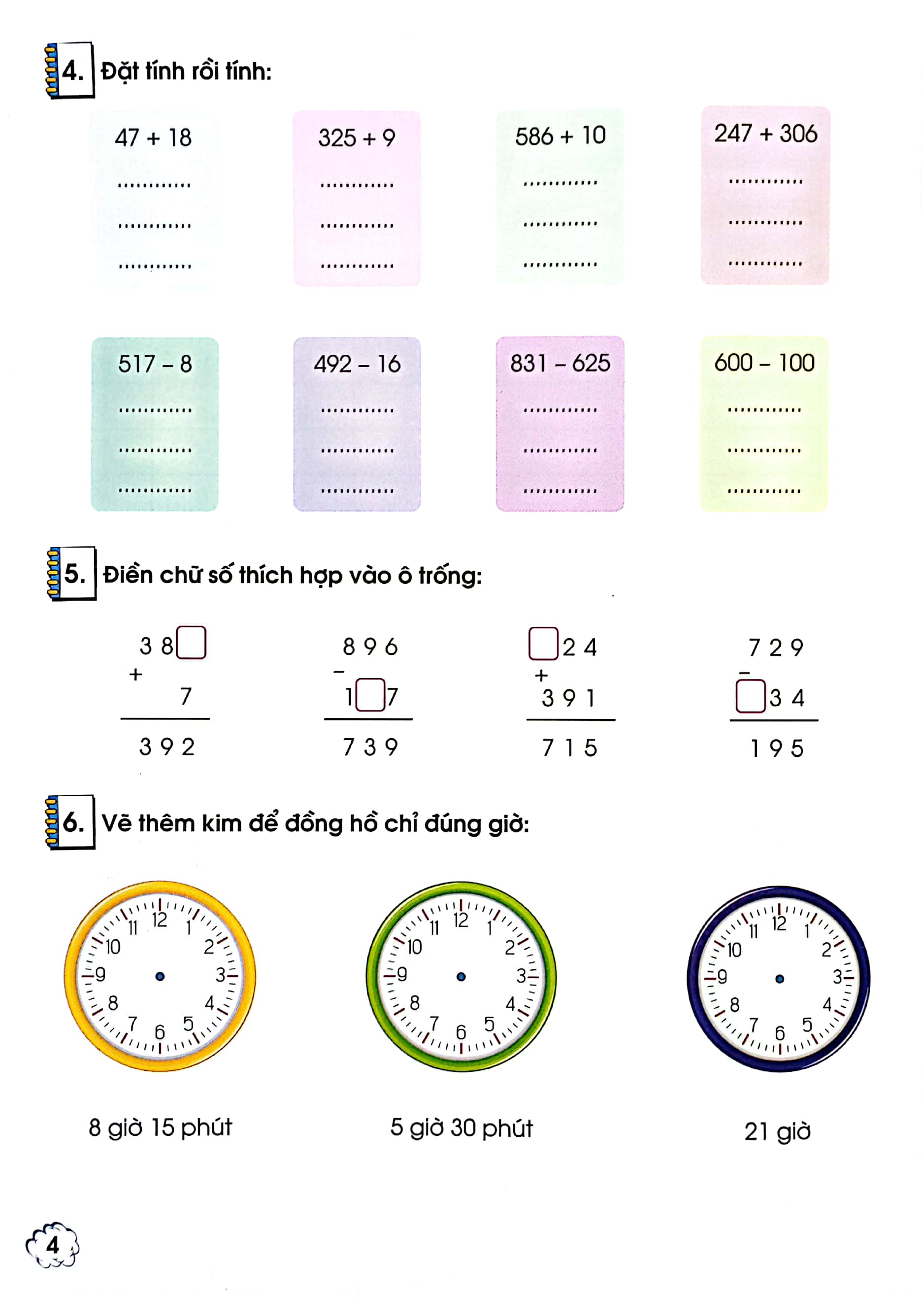 bộ phát triển năng lực toán 3 - tập một - Ảnh 4