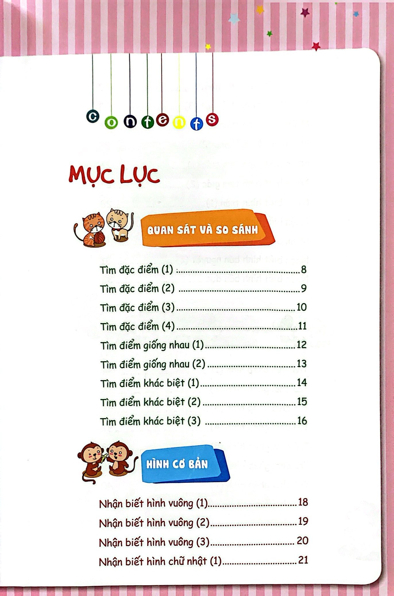 bộ phát triền tiềm năng toán học cho trẻ - toán học cho trẻ mẫu giáo - lớp chồi 1 - Ảnh 3