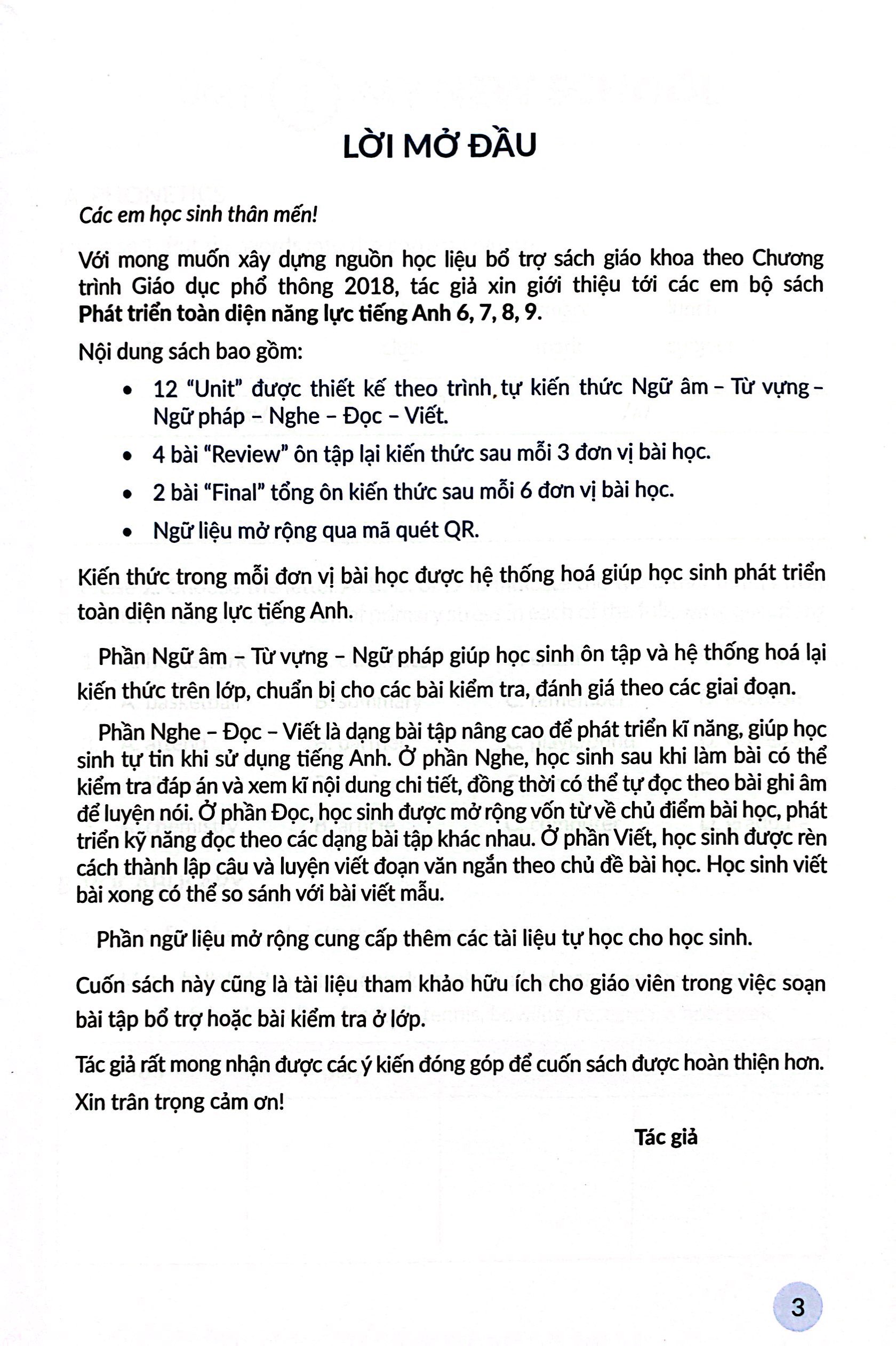 Bo
						
										
										Phat Trien Toan Dien Nang Luc Tieng Anh 6 - Tap 1 (Theo Chuong Trinh Giao Duc Pho Thong 2018) - Ảnh 4