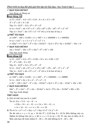 bộ phát triển tư duy đột phá giải bài tập tài liệu dạy - học toán lớp 8 (tập 1) - Ảnh 10