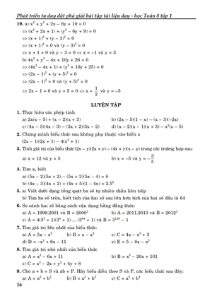 bộ phát triển tư duy đột phá giải bài tập tài liệu dạy - học toán lớp 8 (tập 1) - Ảnh 16