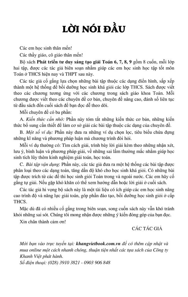 bộ phát triển tư duy sáng tạo giải toán 6 - tập 2 - Ảnh 3