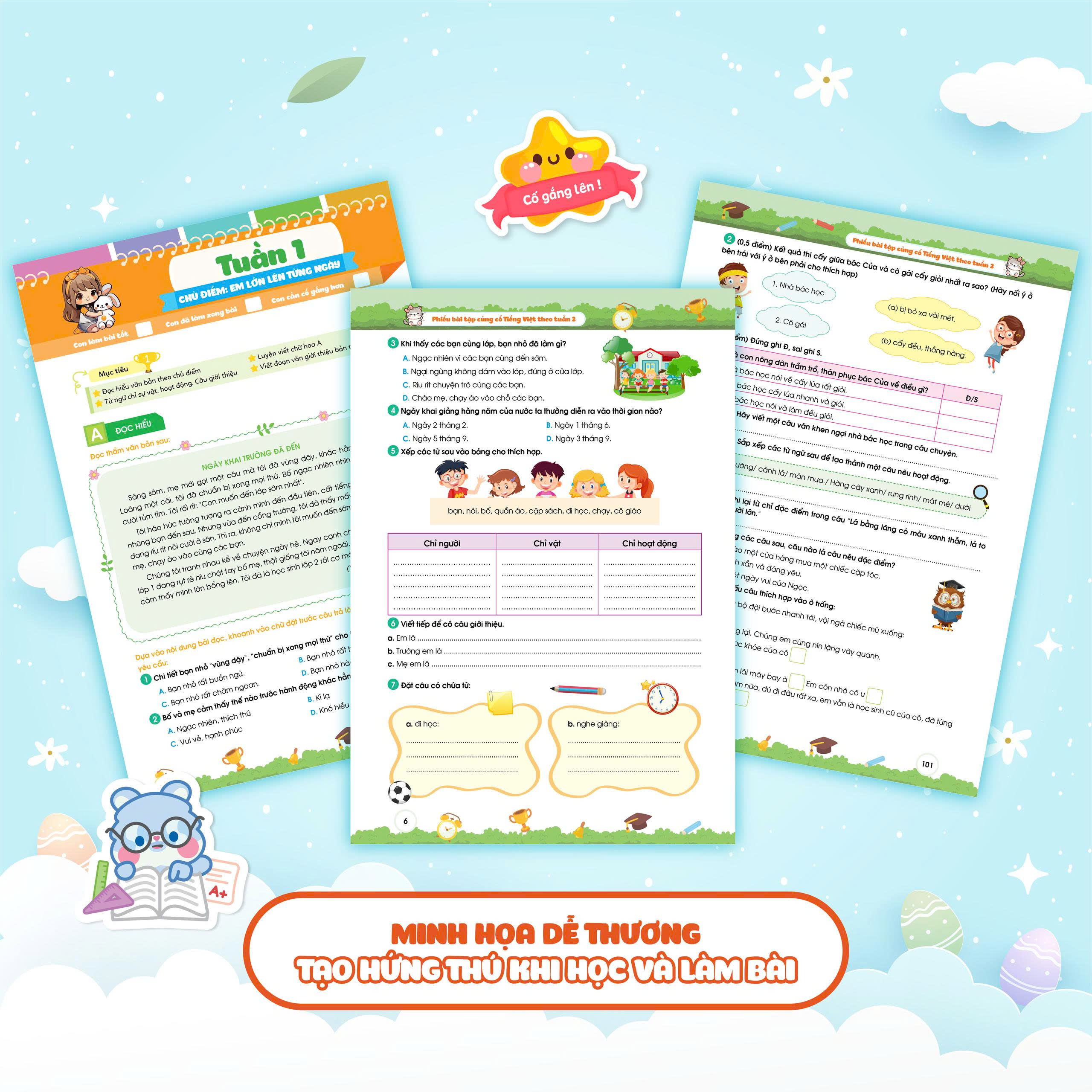 Bộ Phiếu Bài Tập Củng Cố Tiếng Việt Theo Tuần 2 - Ảnh 7