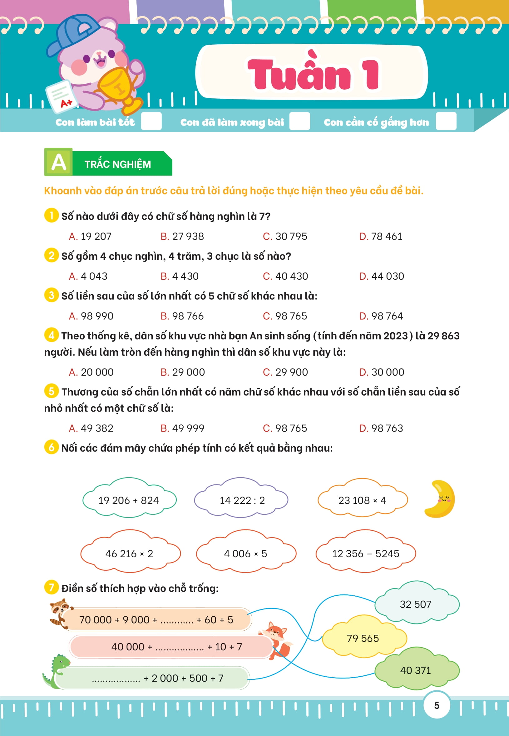 Bộ
						
										
										Phiếu Bài Tập Củng Cố Toán Theo Tuần 4 - Ảnh 13
