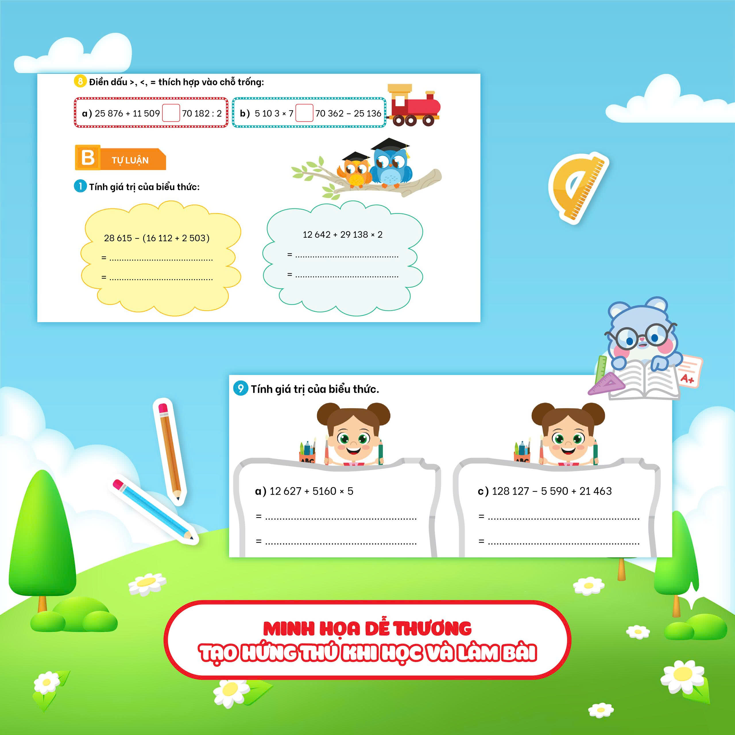 Bộ
						
										
										Phiếu Bài Tập Củng Cố Toán Theo Tuần 4 - Ảnh 6