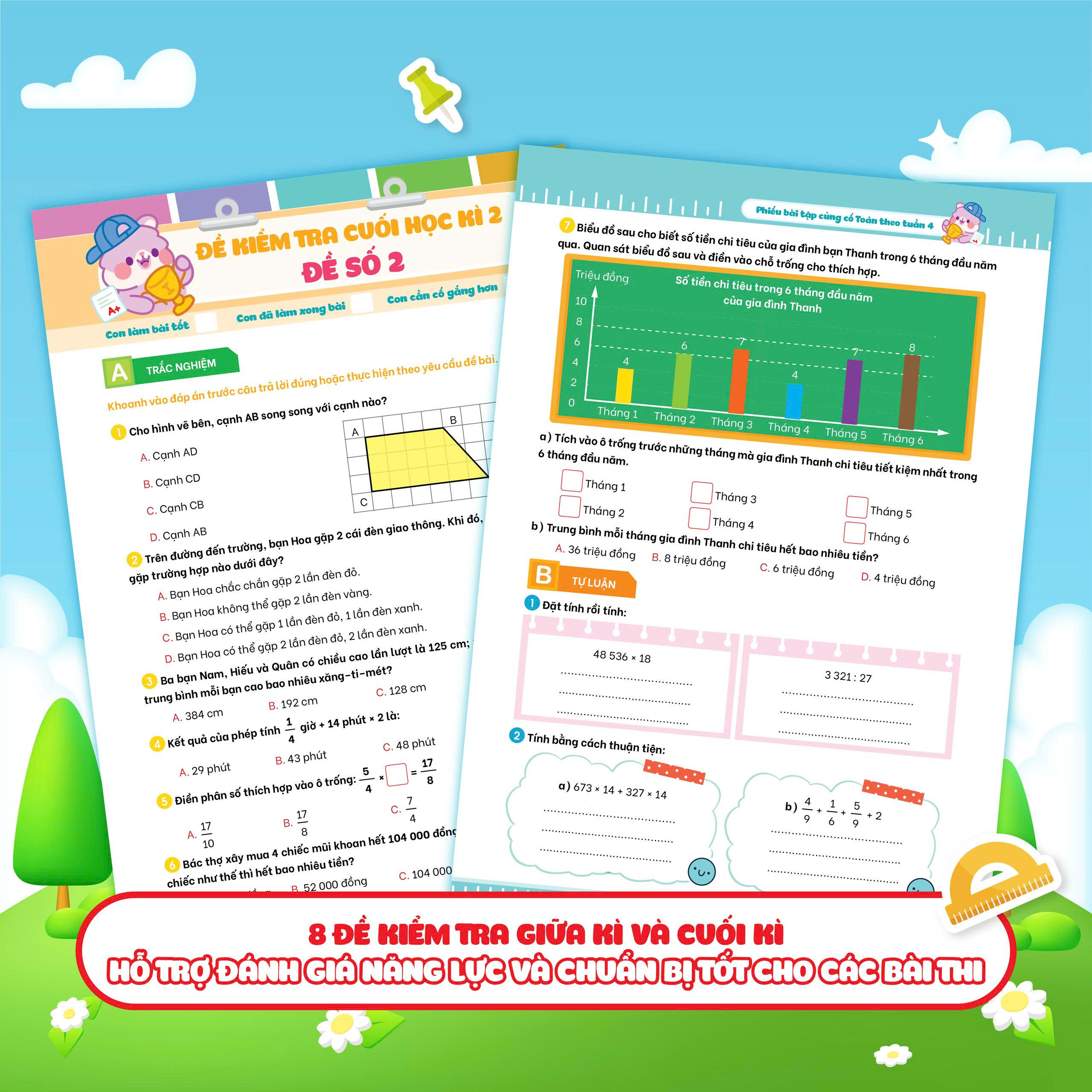 Bộ
						
										
										Phiếu Bài Tập Củng Cố Toán Theo Tuần 4 - Ảnh 7