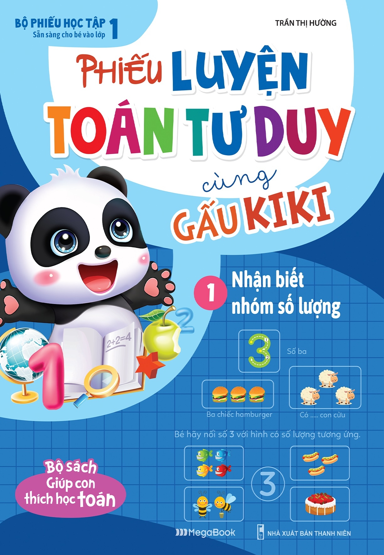 bộ phiếu luyện toán tư duy cùng gấu kiki 1: nhận biết nhóm số lượng - Ảnh 2