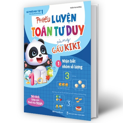 bộ phiếu luyện toán tư duy cùng gấu kiki 1: nhận biết nhóm số lượng - Ảnh 3