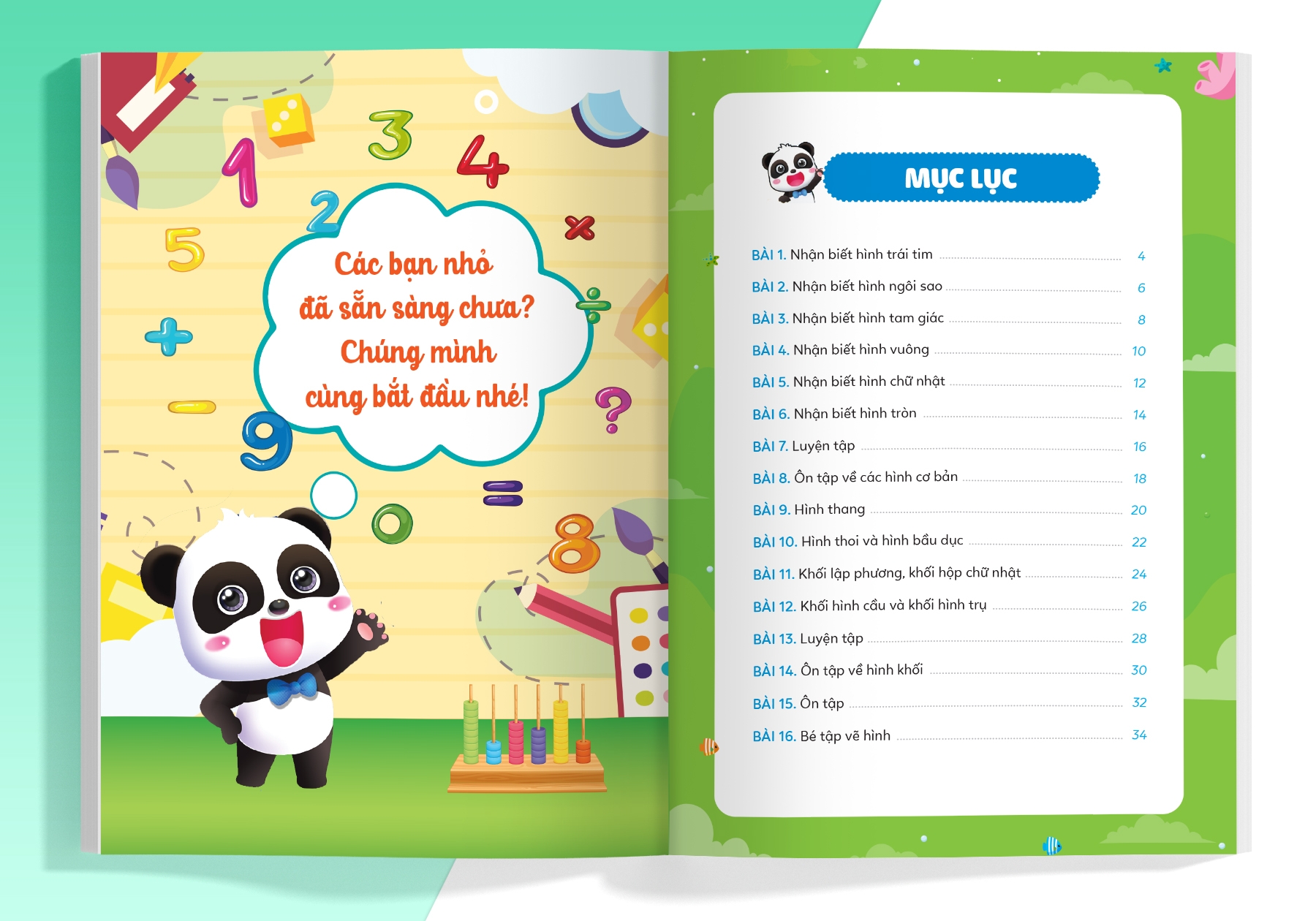 bộ phiếu luyện toán tư duy cùng gấu kiki 2: làm quen với hình khối - Ảnh 4