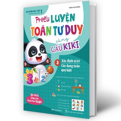 bộ phiếu luyện toán tư duy cùng gấu kiki 3: xác định vị trí - các dạng toán quy luật - Ảnh 3