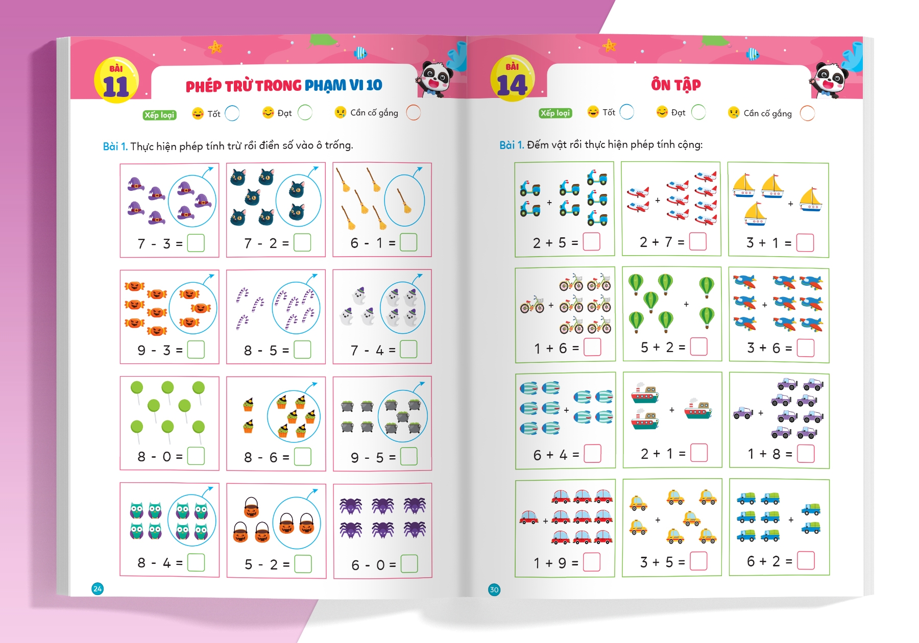 bộ phiếu luyện toán tư duy cùng gấu kiki 5: làm quen với phép tính - Ảnh 6